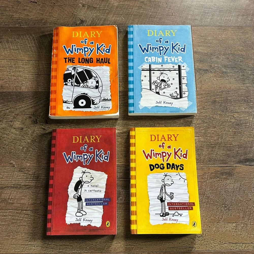 Diary of a Wimpy Kid Books set (4)